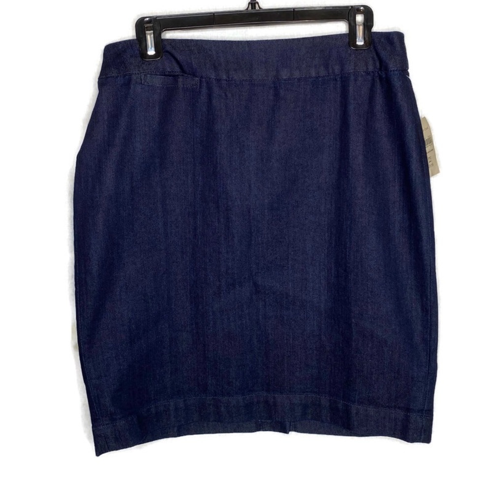 Coldwater Creek Denim Pencil Skirt Flat Front